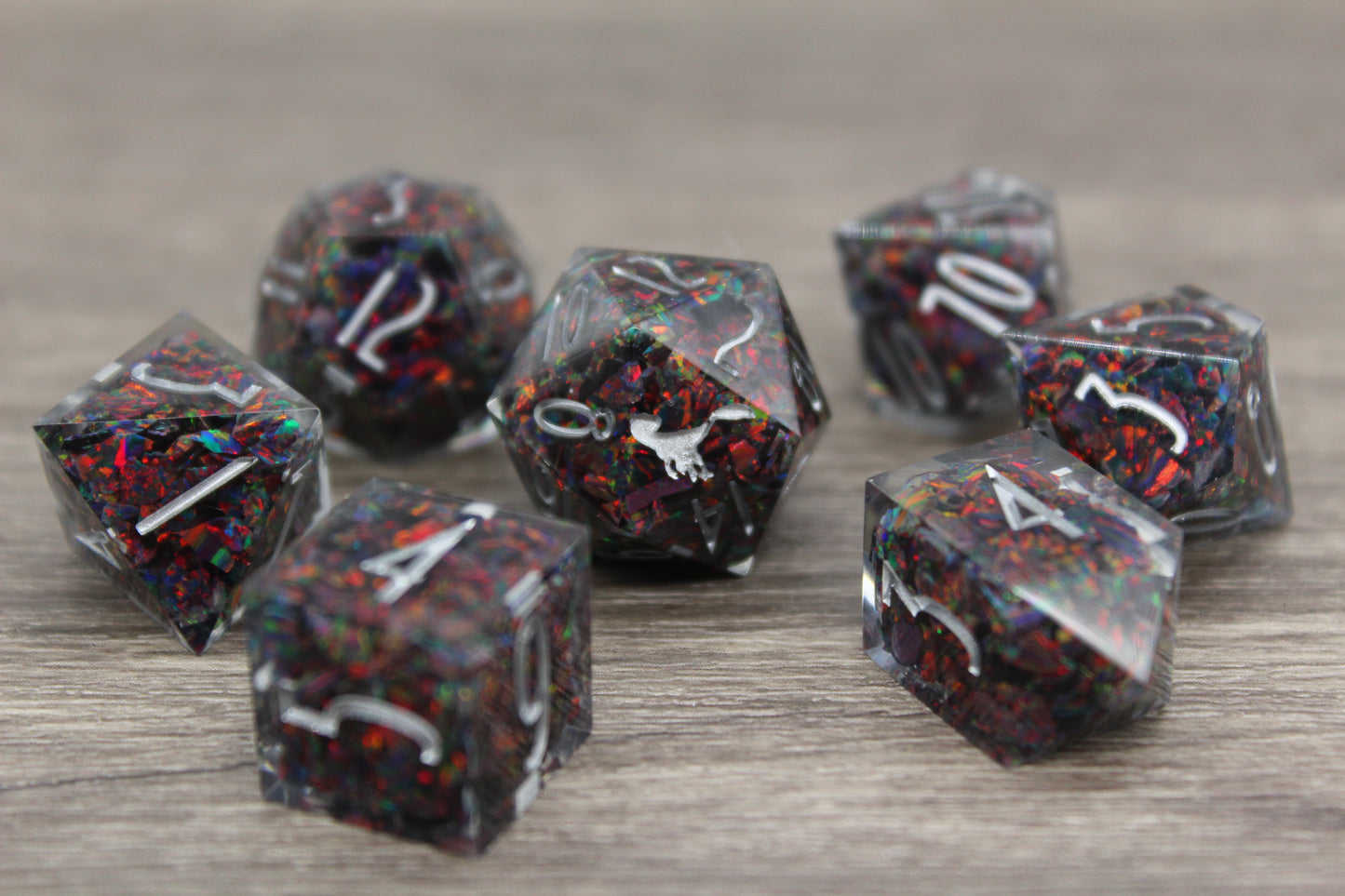Ember Opal Dice Set