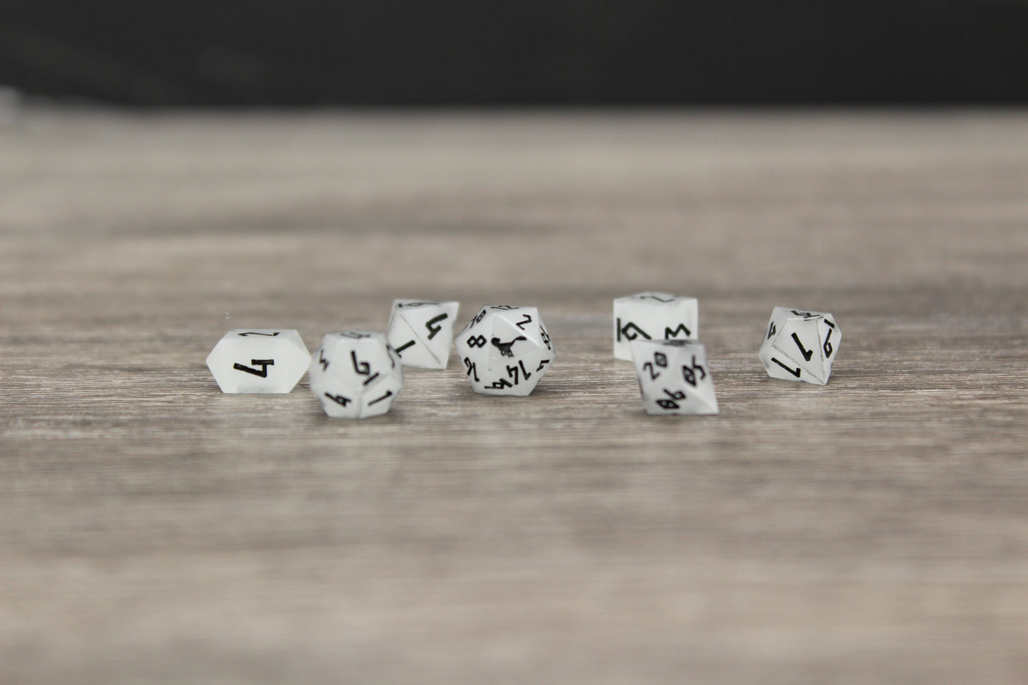 White Mini Dice Set