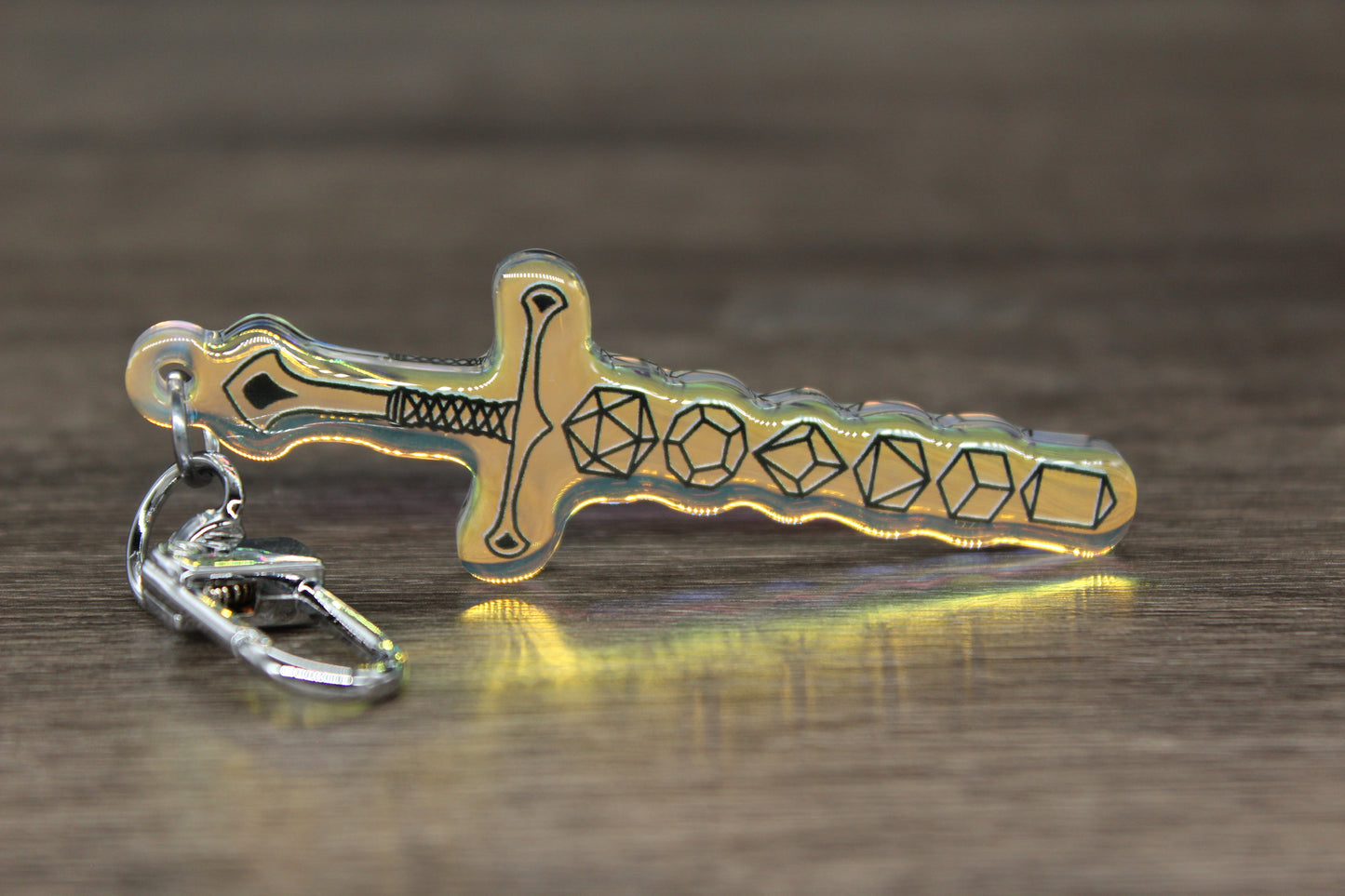 Dice Sword Keychain
