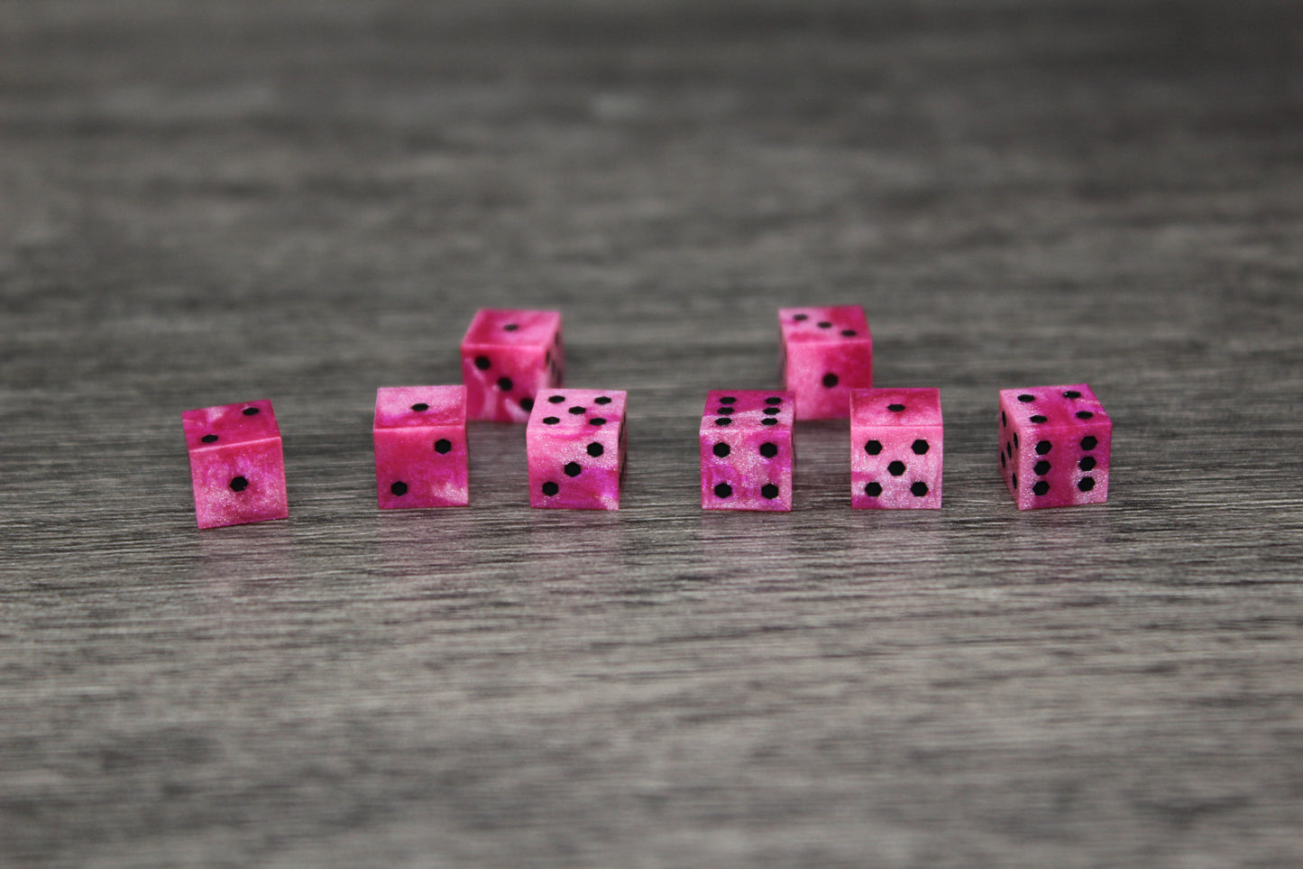 Pink D6 Dice Set