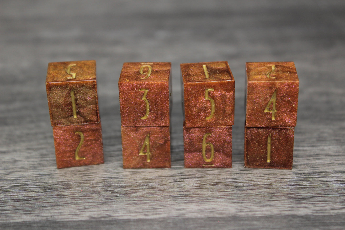Bronze 8 Piece D6 Set