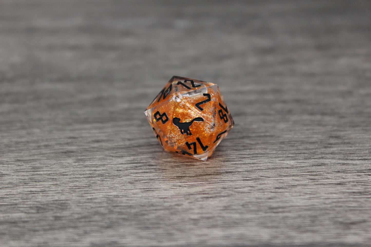 Orange Swirl Liquid Core 20mm D20