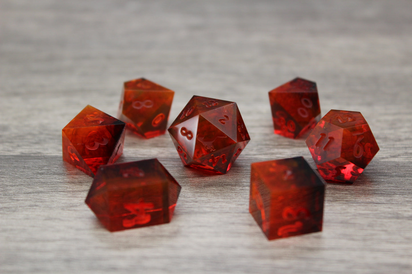 Raw Burning Sky Dice Set