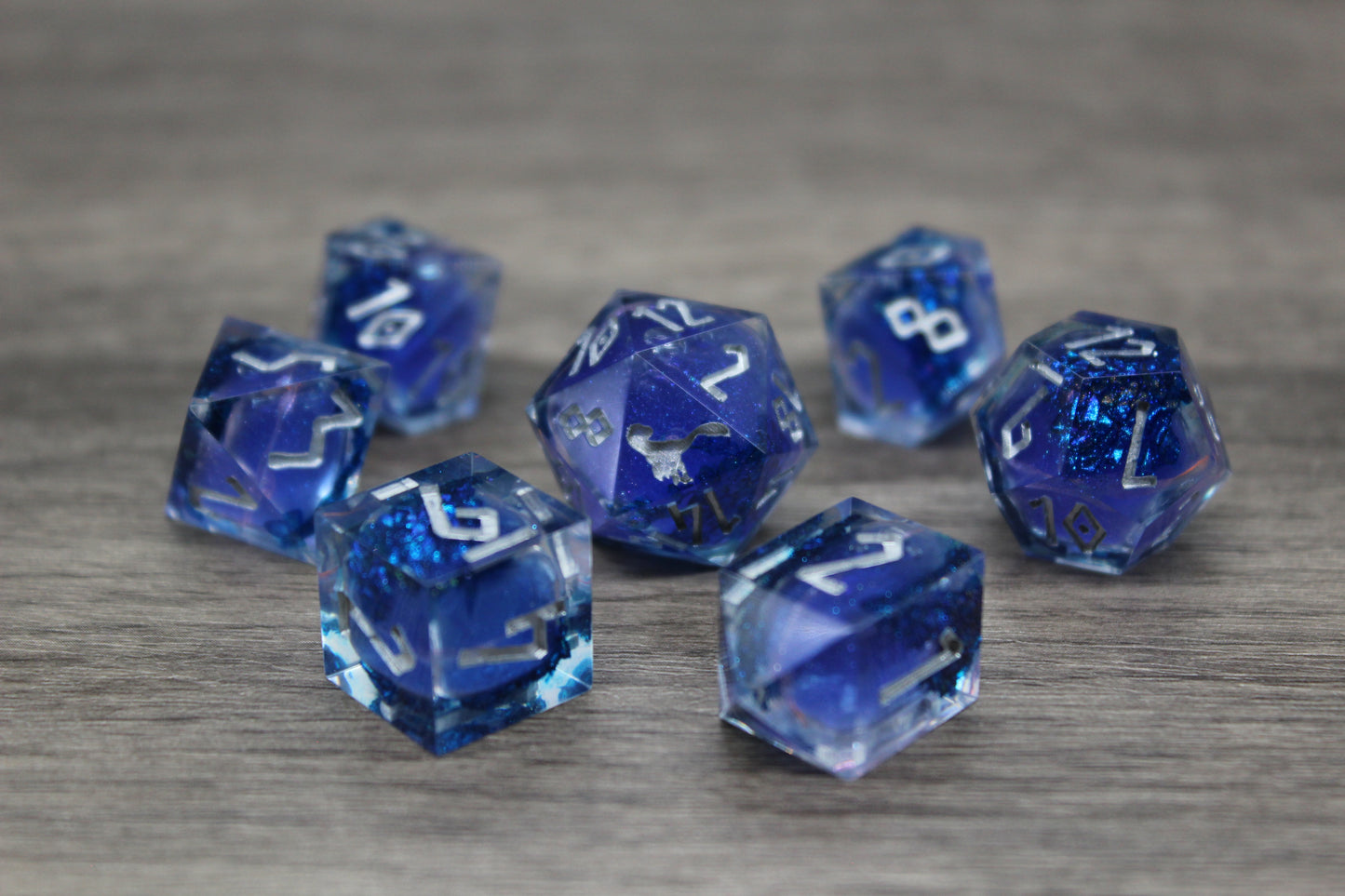 Ocean Dragon Liquid Core Dice Set