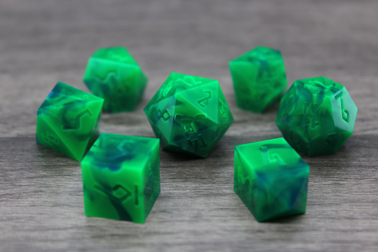 Raw Neon Magic Dice Set
