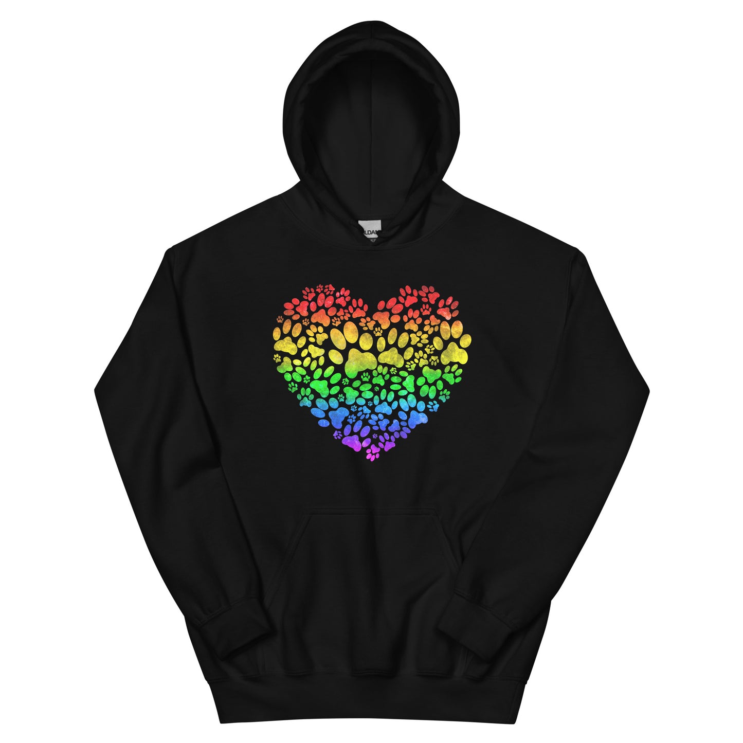 Rainbow Bridge Paw Heart Unisex Hoodie