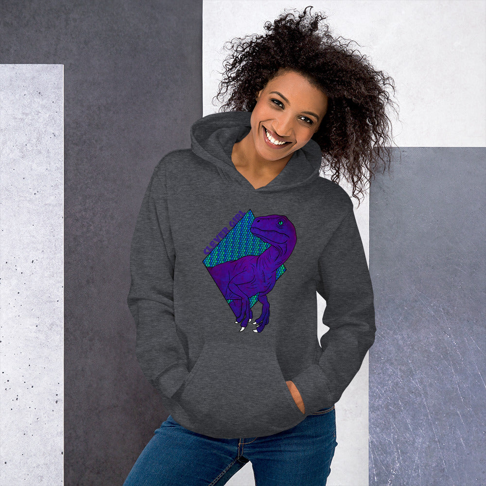 Purple Clever Girl Unisex Hoodie
