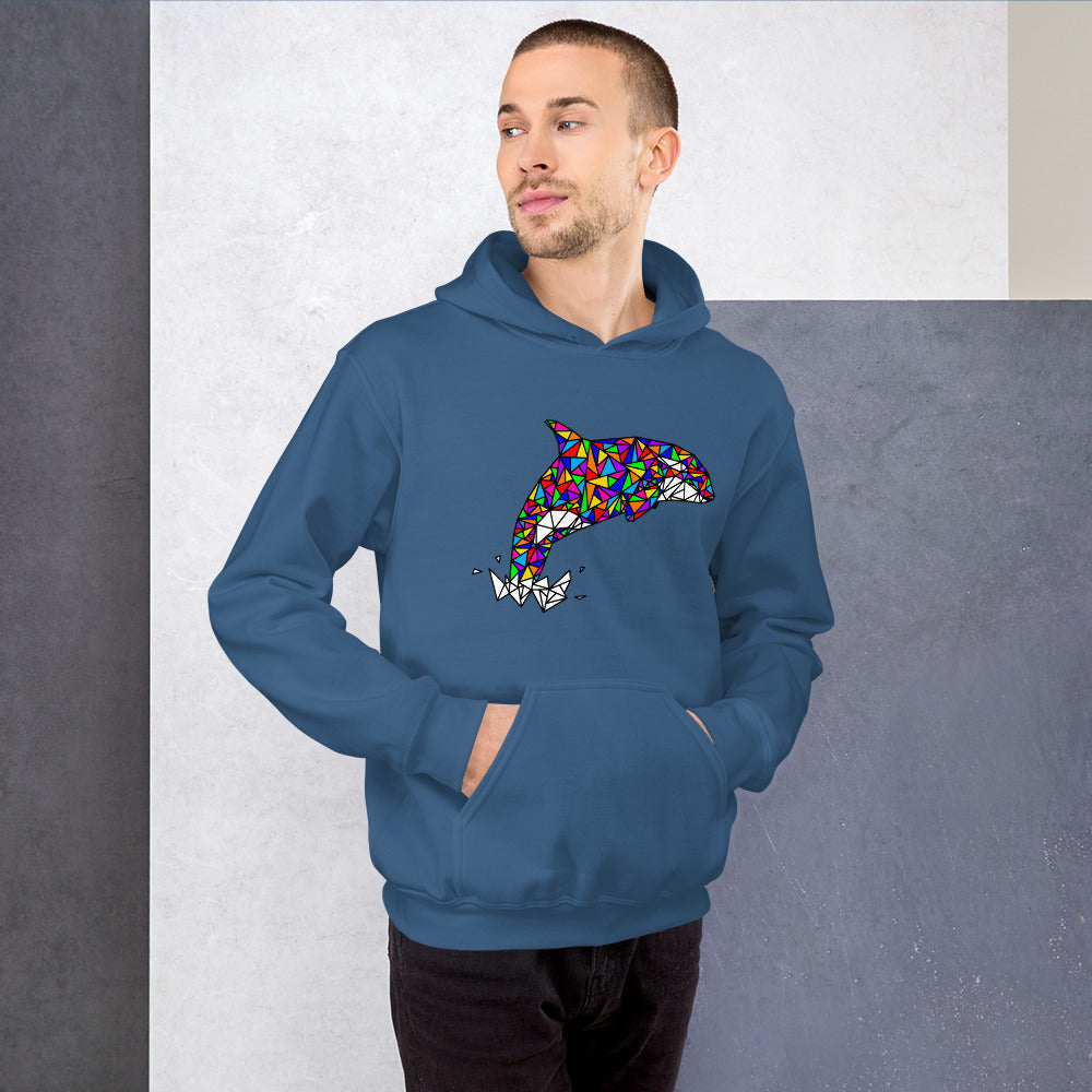 Rainbow Orca Unisex Hoodie