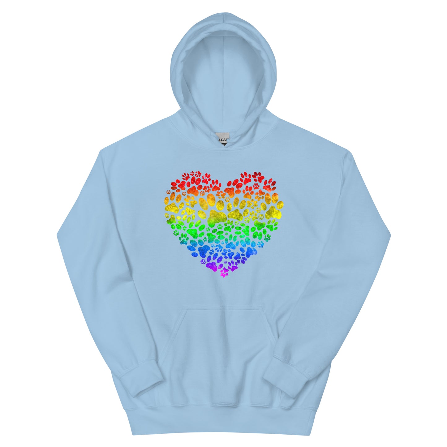 Rainbow Bridge Paw Heart Unisex Hoodie