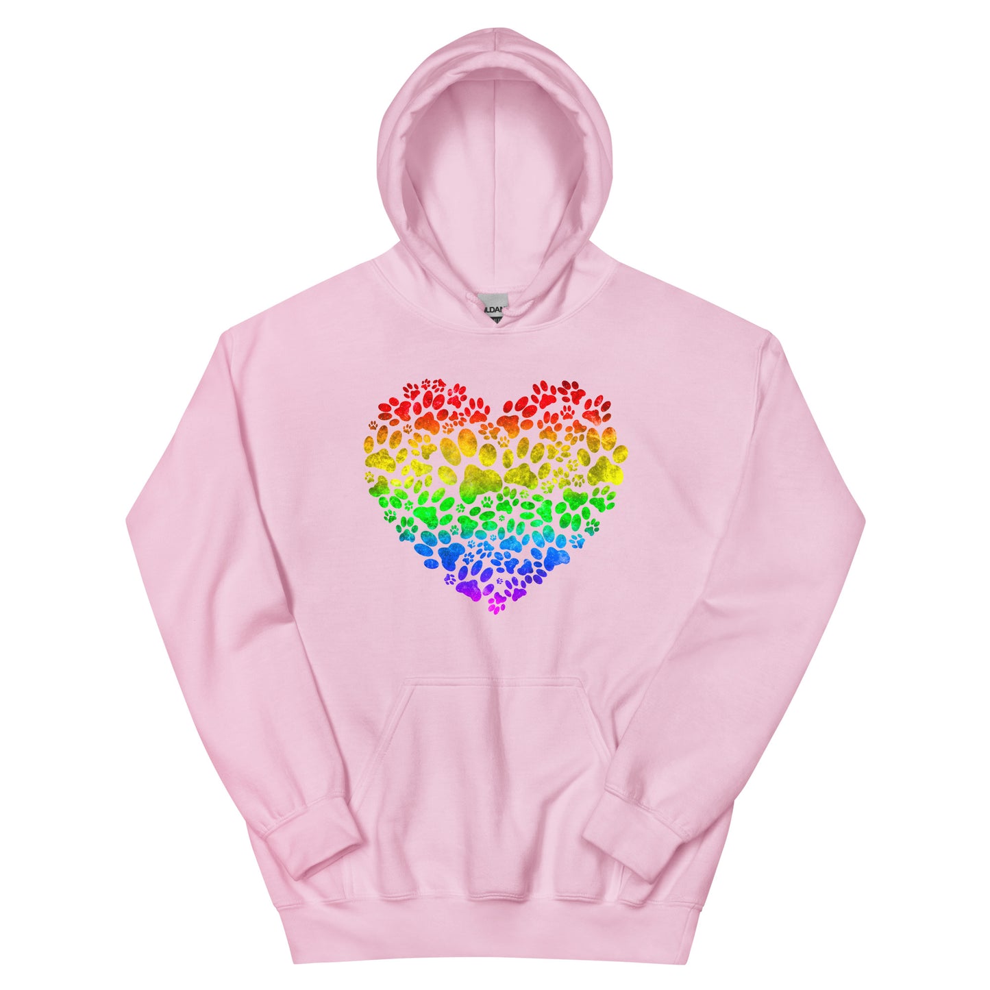 Rainbow Bridge Paw Heart Unisex Hoodie