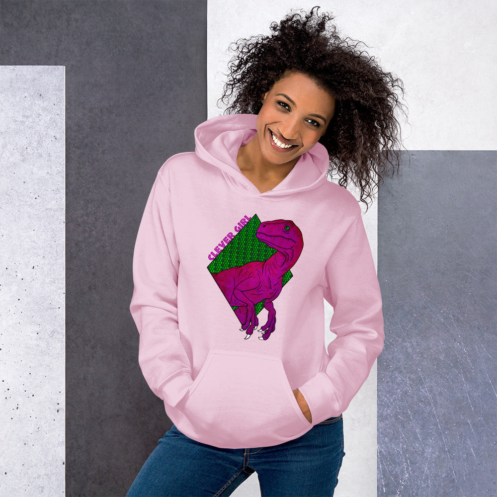 Pink Clever Girl Unisex Hoodie