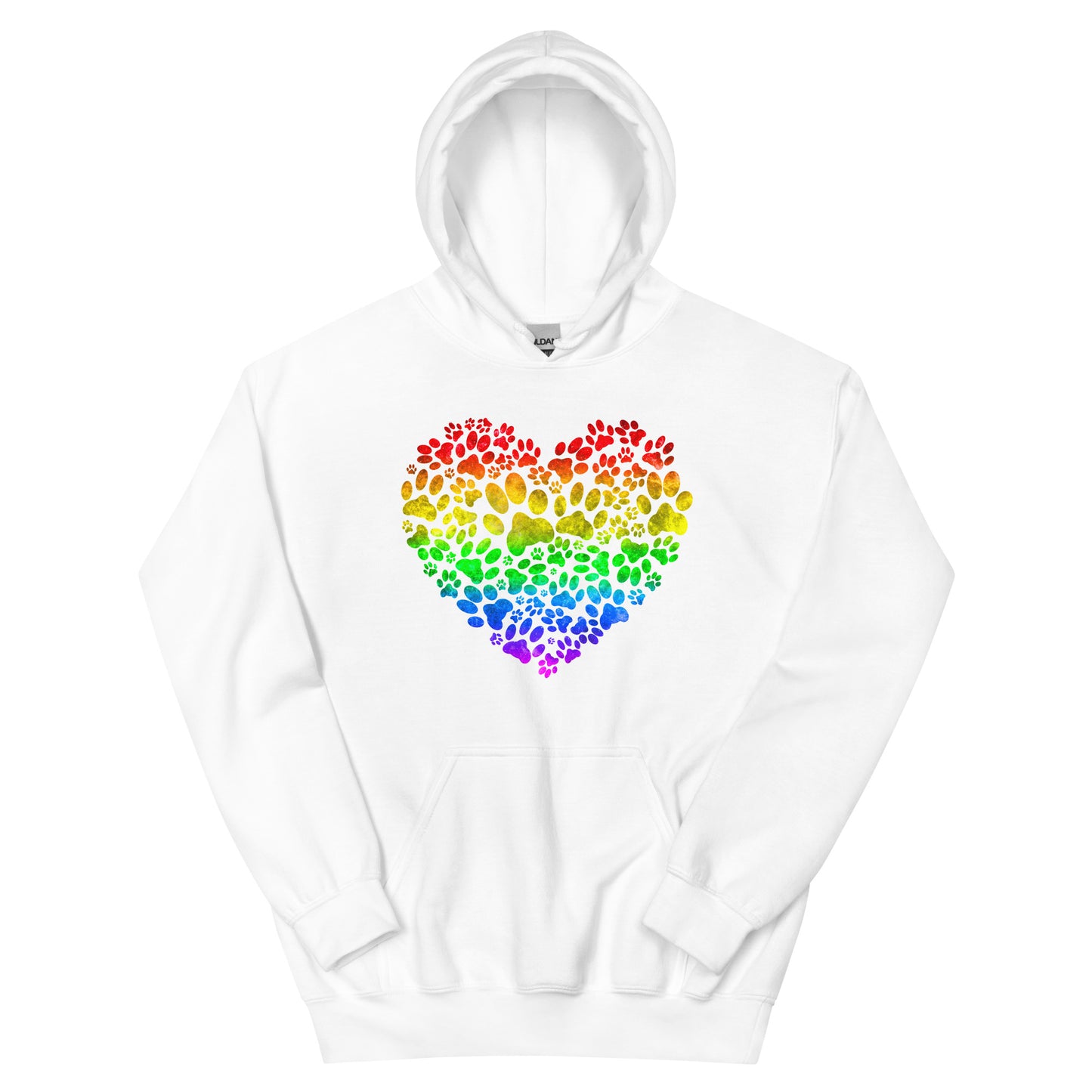 Rainbow Bridge Paw Heart Unisex Hoodie
