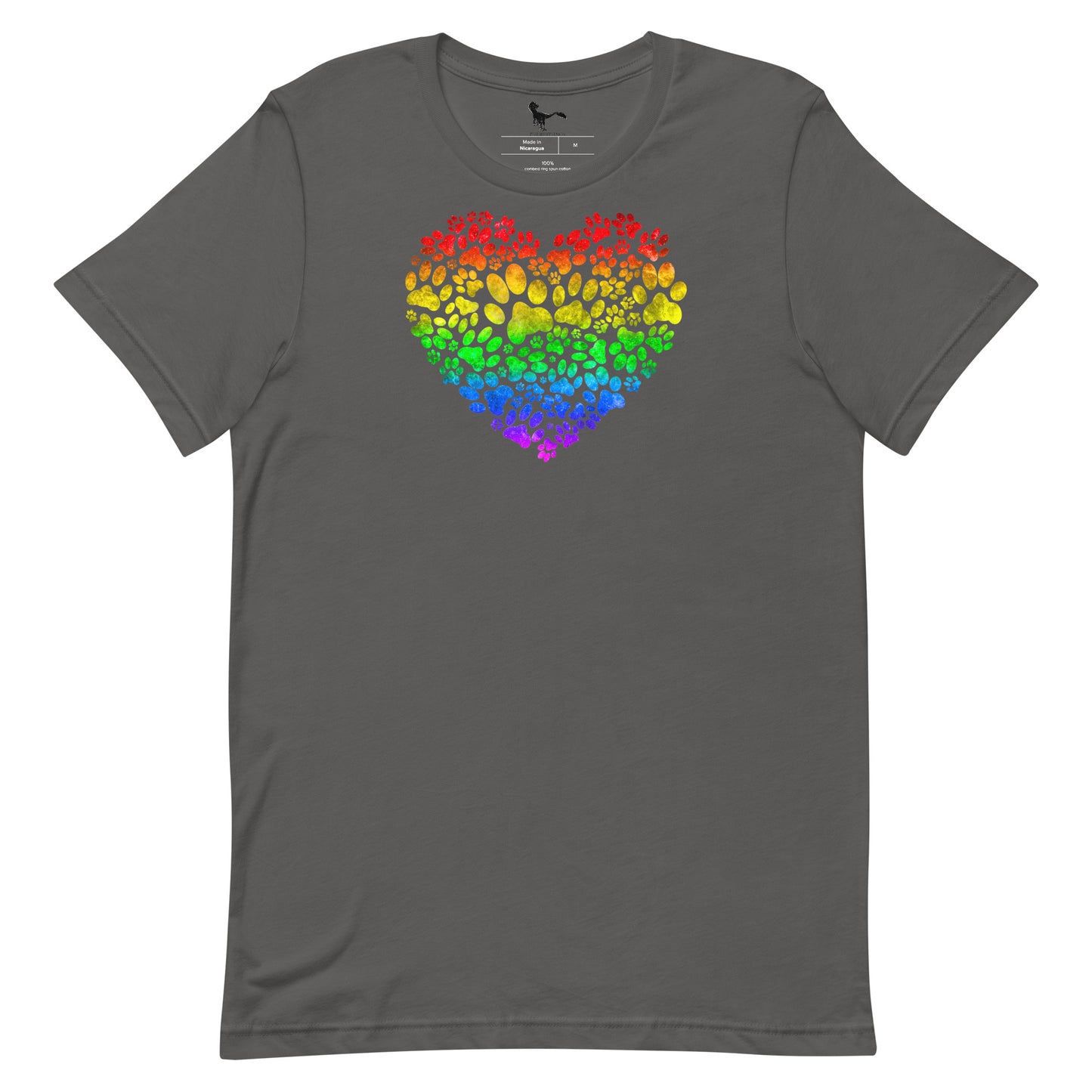 Rainbow Bridge Paw Heart Unisex T-Shirt