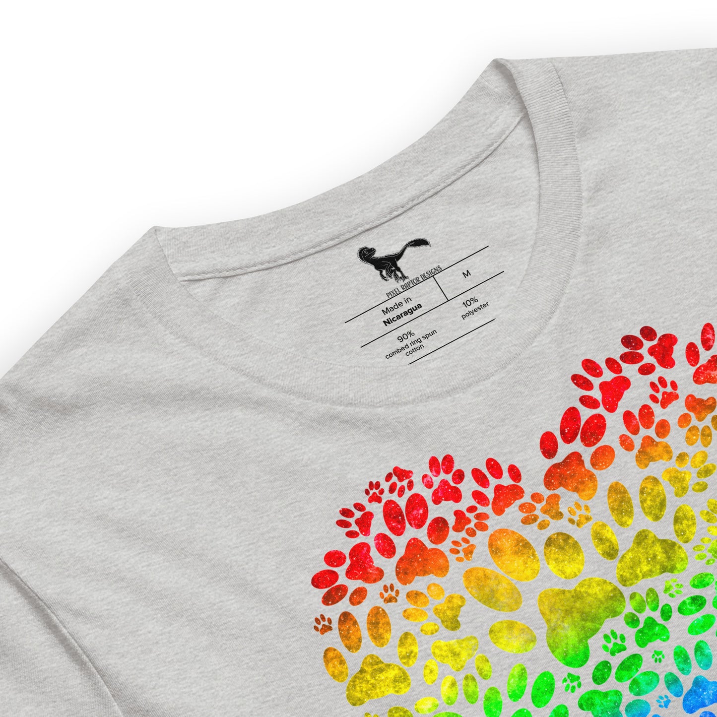 Rainbow Bridge Paw Heart Unisex T-Shirt