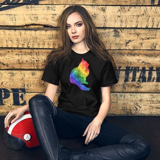 Rainbow Bridge Cat Unisex T-Shirt