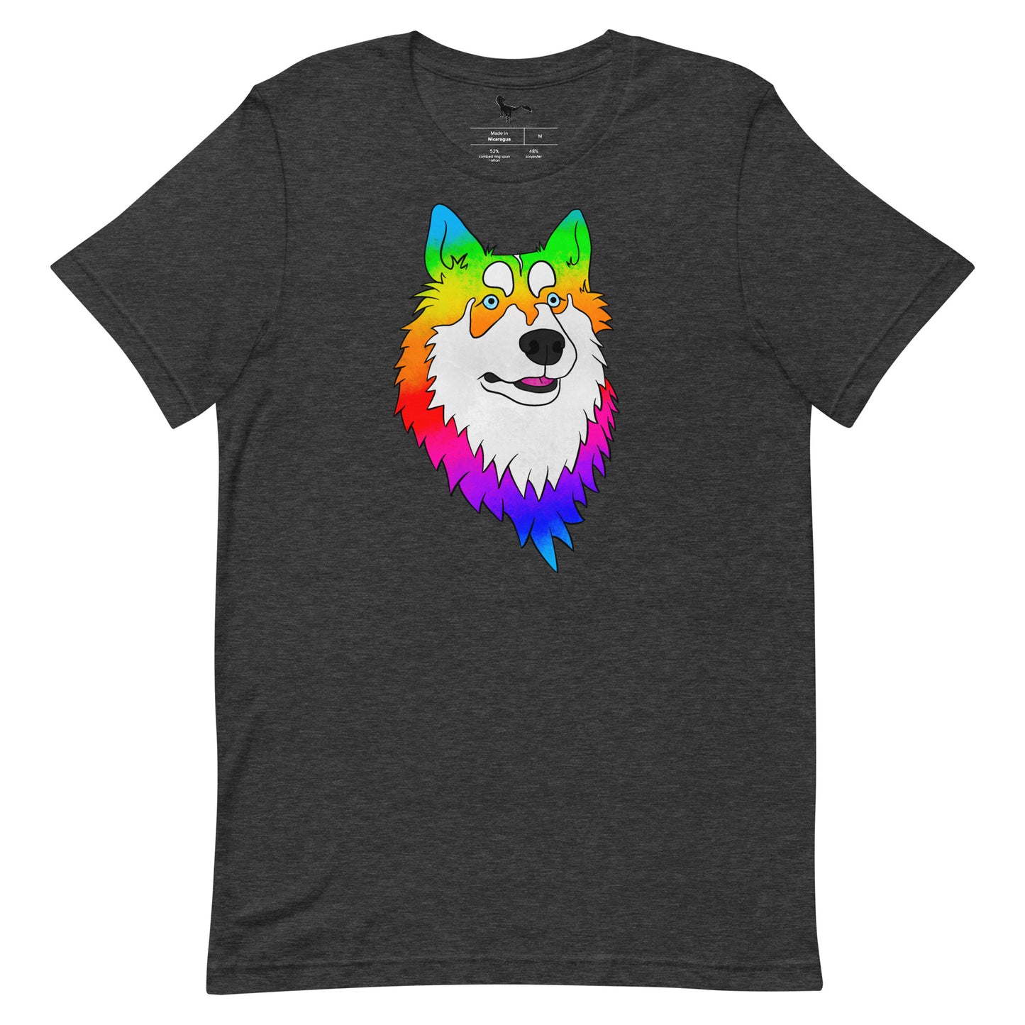 Rainbow Husky Unisex T-Shirt