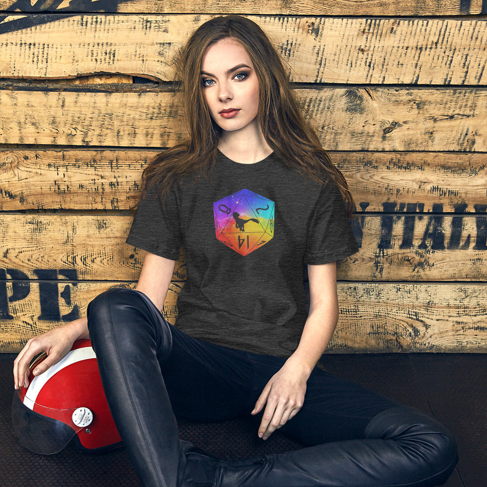 Pixel Raptor Dice Unisex T-Shirt