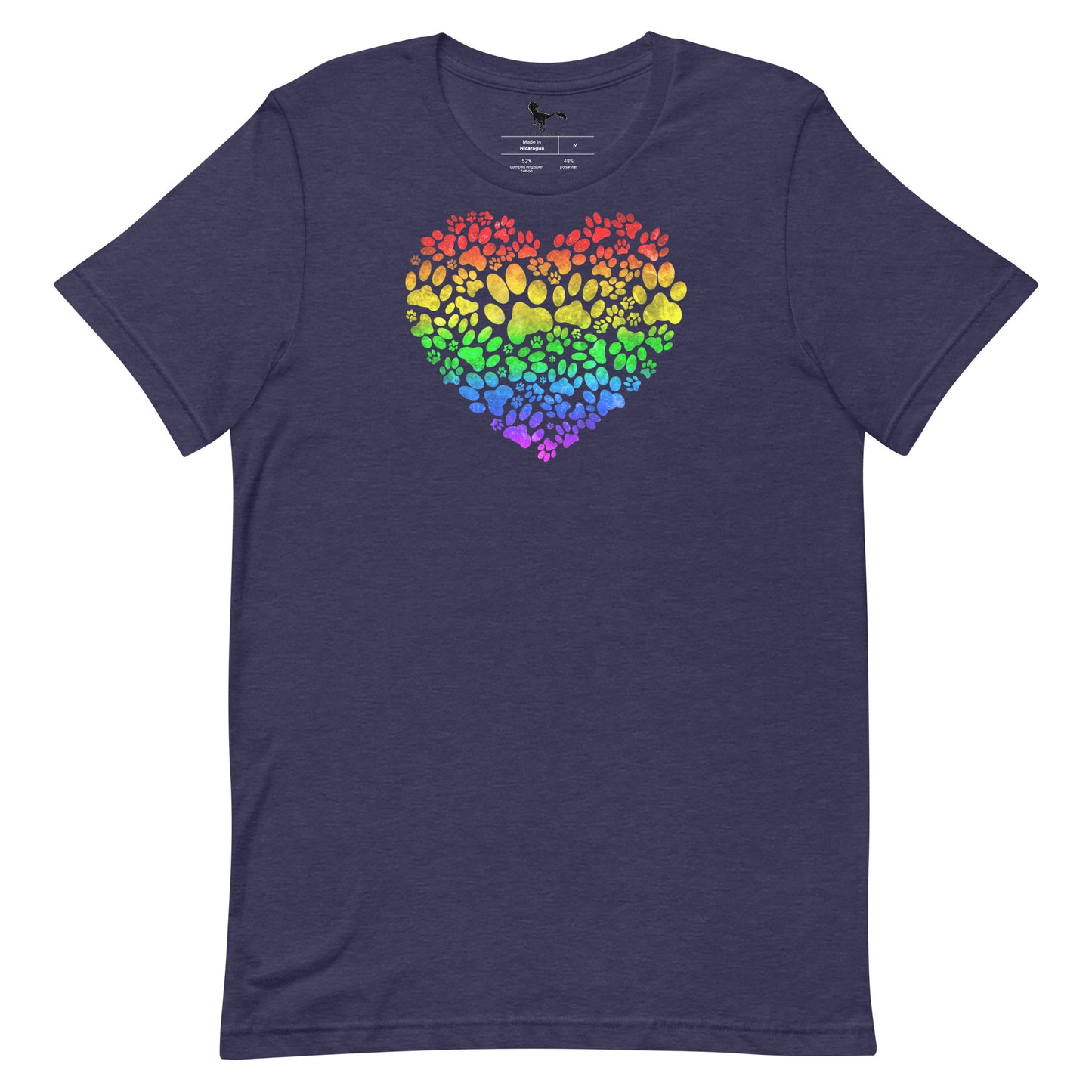 Rainbow Bridge Paw Heart Unisex T-Shirt