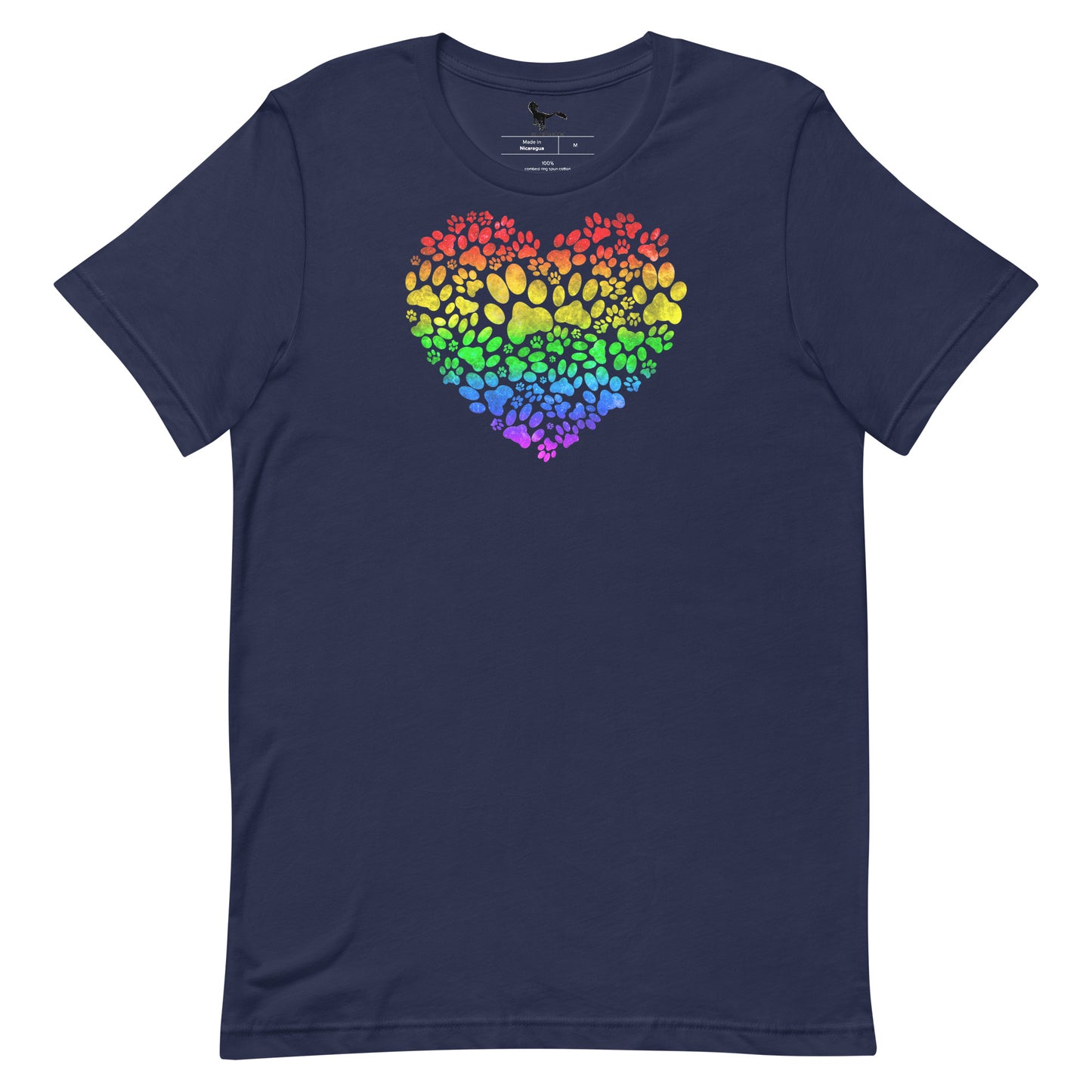 Rainbow Bridge Paw Heart Unisex T-Shirt