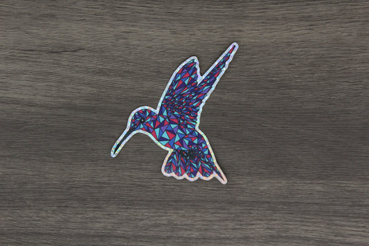Glitter Hummingbird Sticker