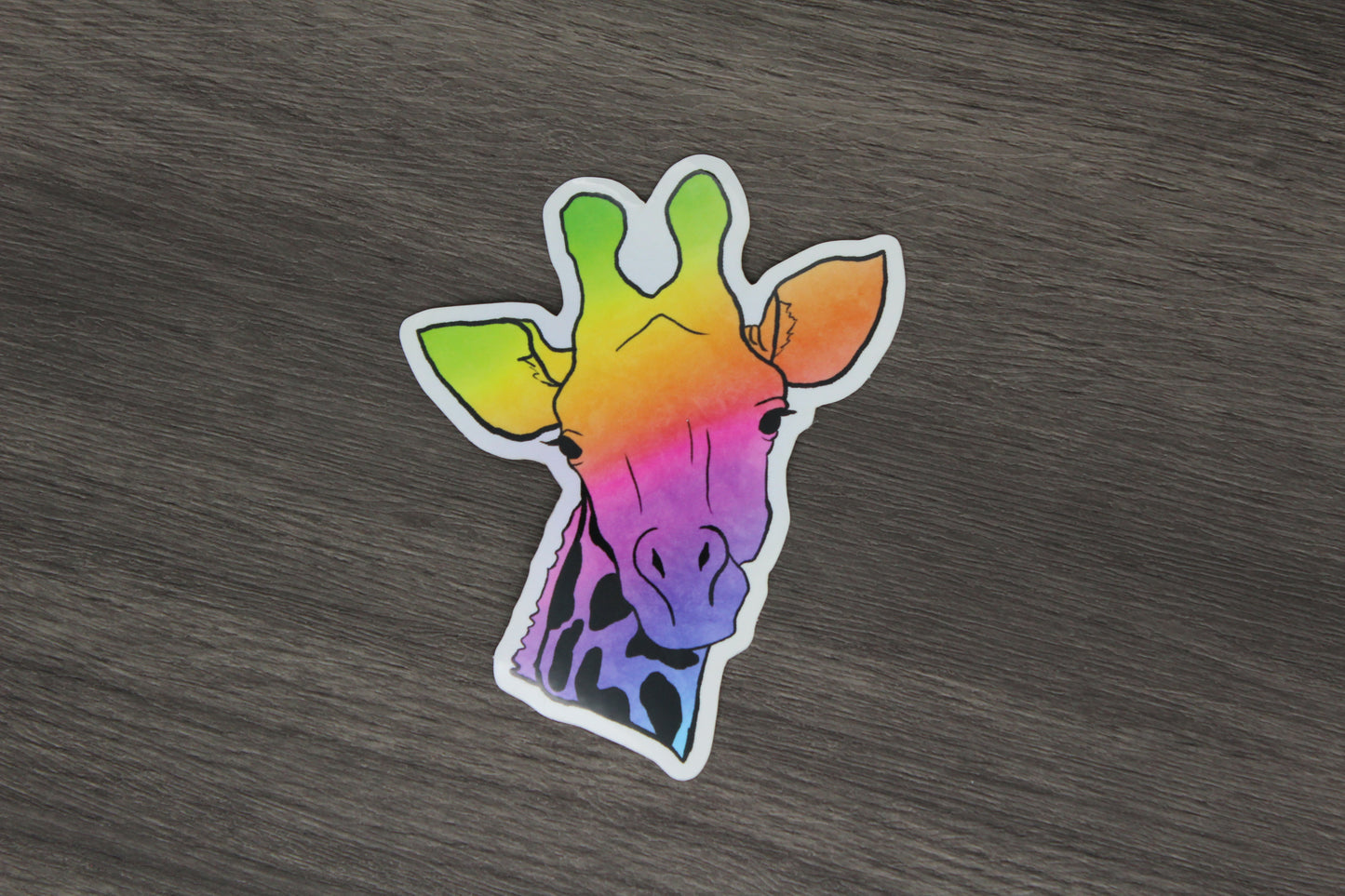 Rainbow Giraffe Sticker