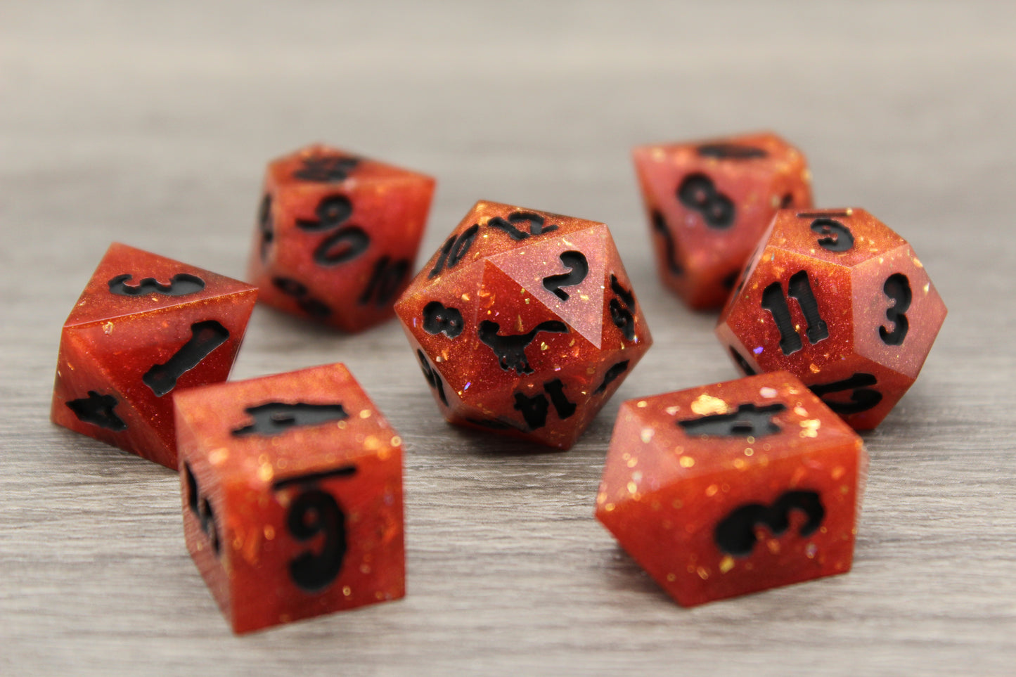 Cursed Flame Dice Set