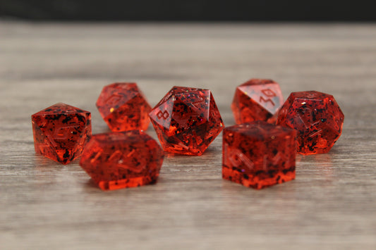 Raw Red Dice Set