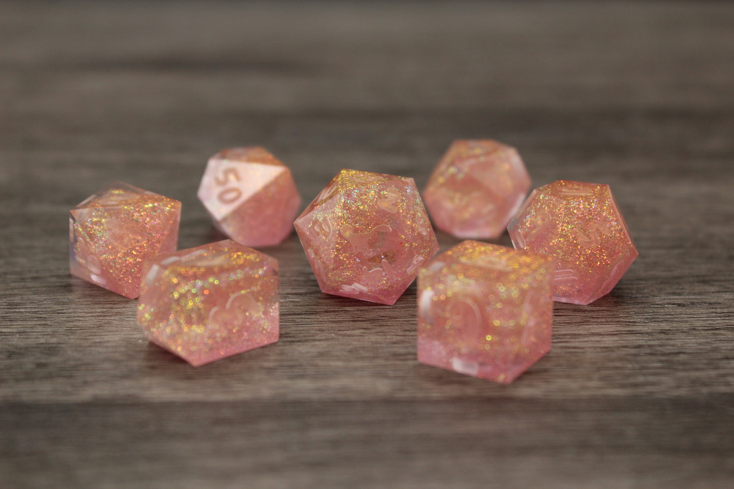 Raw Garnet Dice Set