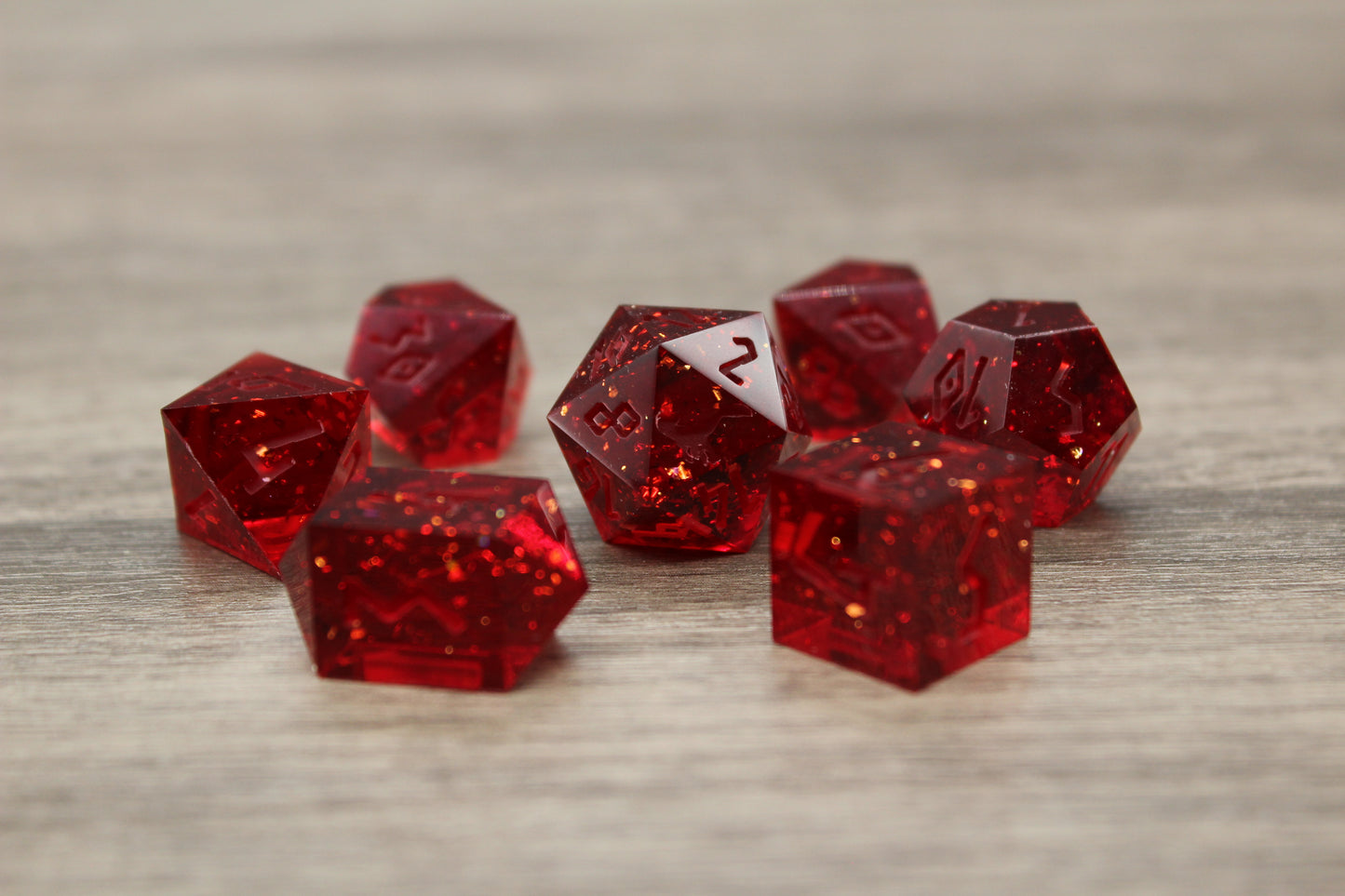 Raw Forbidden Flame Dice Set