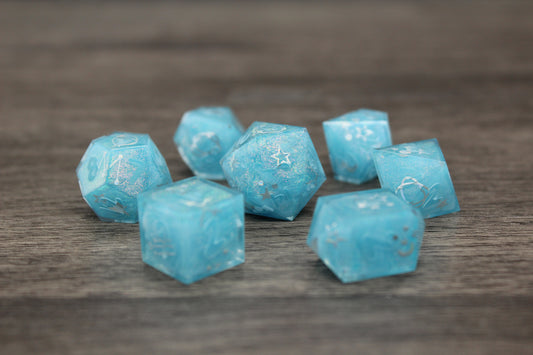 Raw Crystal Cosmos Dice Set