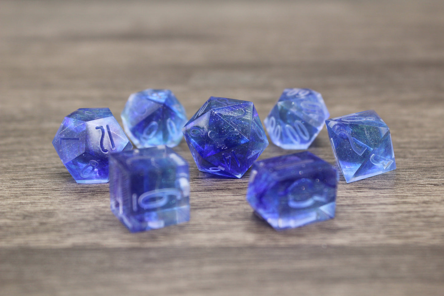 Raw Shining Waters Dice Set