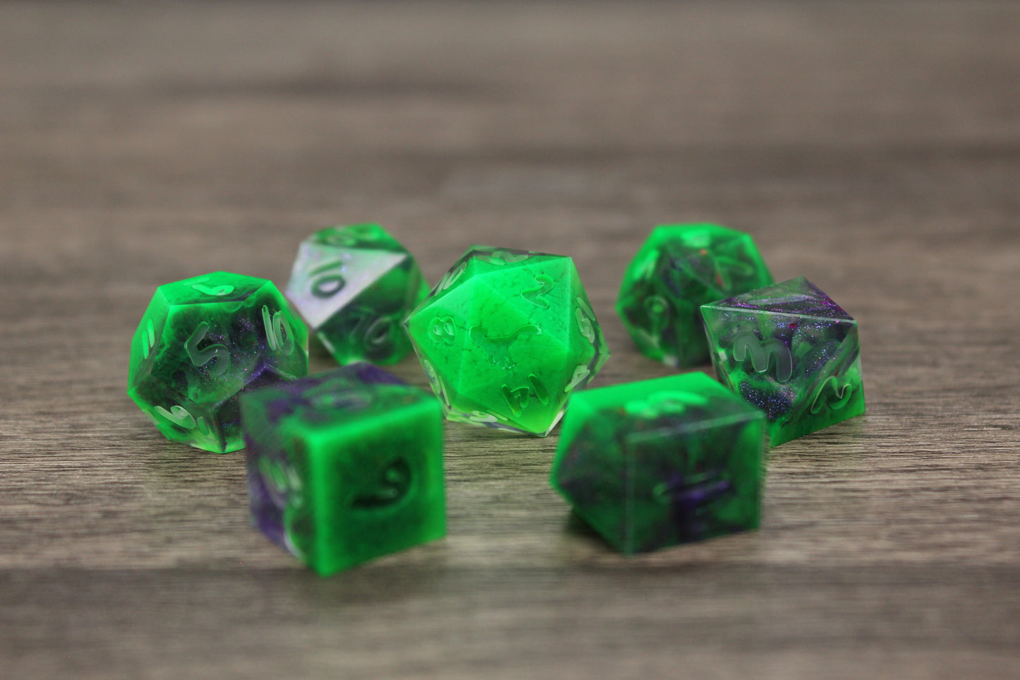 Raw Toxic Drip Dice Set