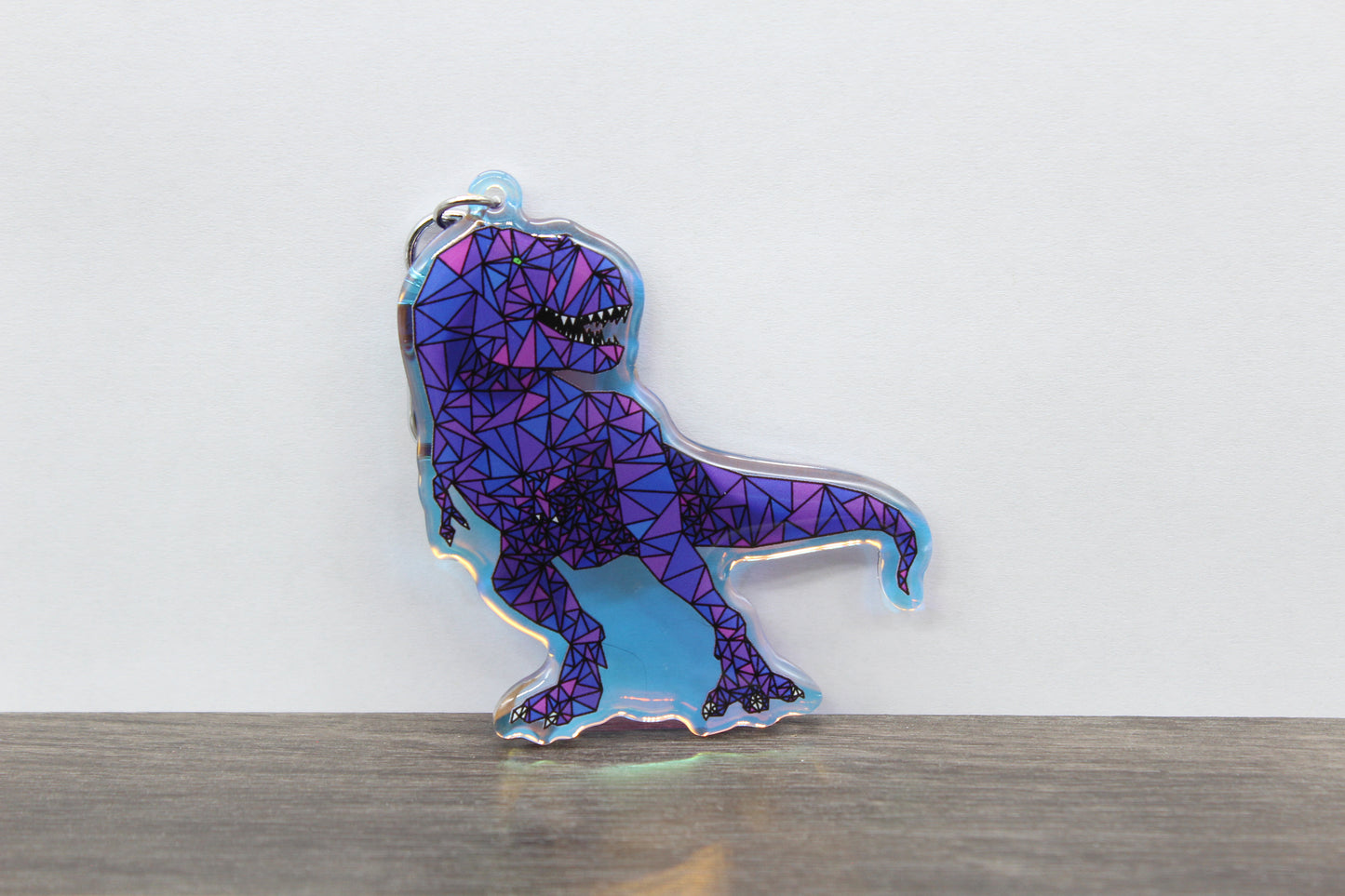 Geometric Trex Keychain