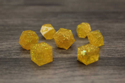 Raw Sunshine Sparkle Dice Set