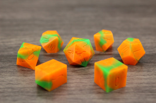 Raw Pumpkin Patch Dice Set