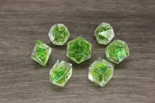 Raw Creepy Cauldron Liquid Core Dice Set