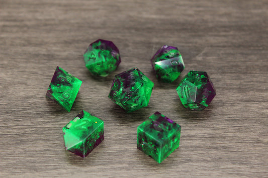 Raw Nefarious Neon Dice Set