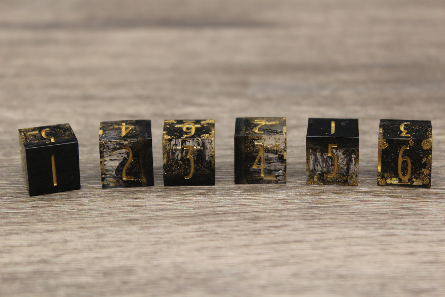 Golden Ooze 6 Piece D6 Set