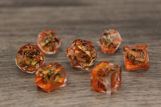 Raw Molten Monarch Dice Set