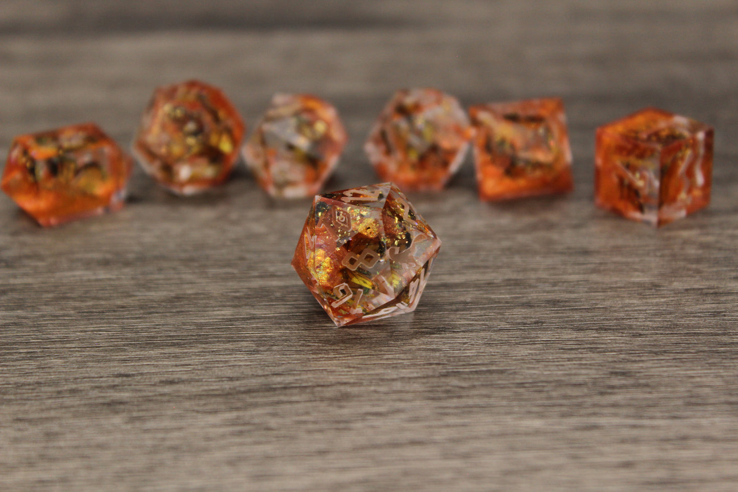 Raw Molten Monarch Dice Set