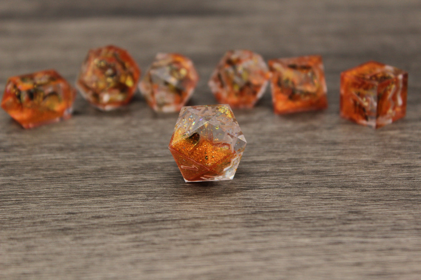 Raw Molten Monarch Dice Set