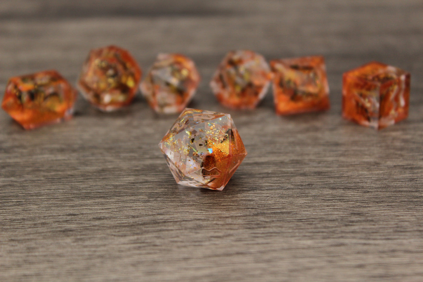 Raw Molten Monarch Dice Set