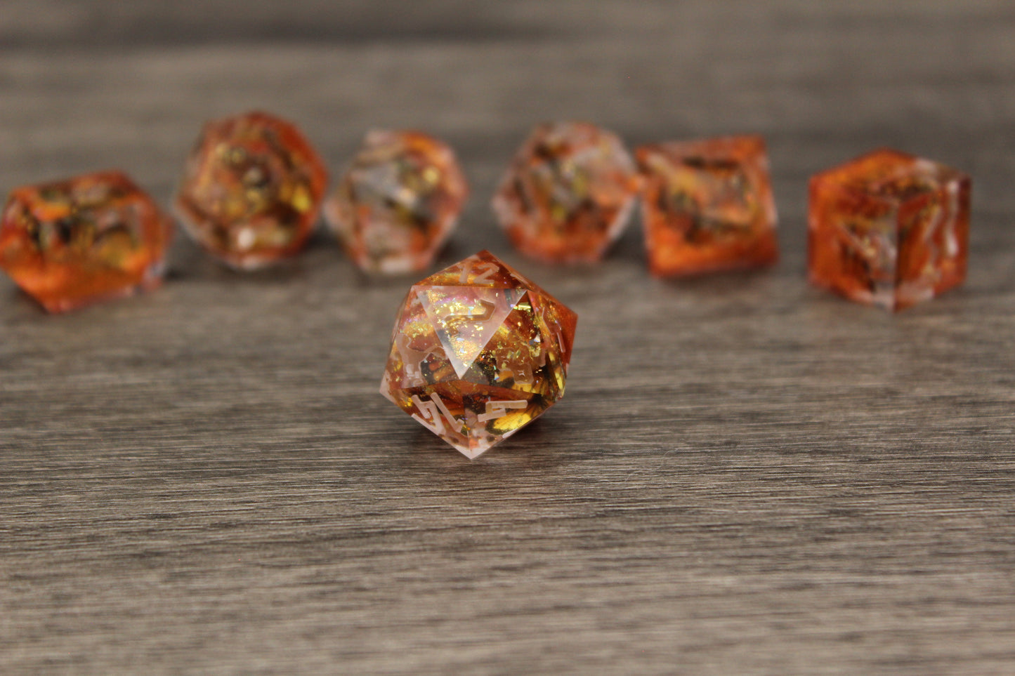 Raw Molten Monarch Dice Set