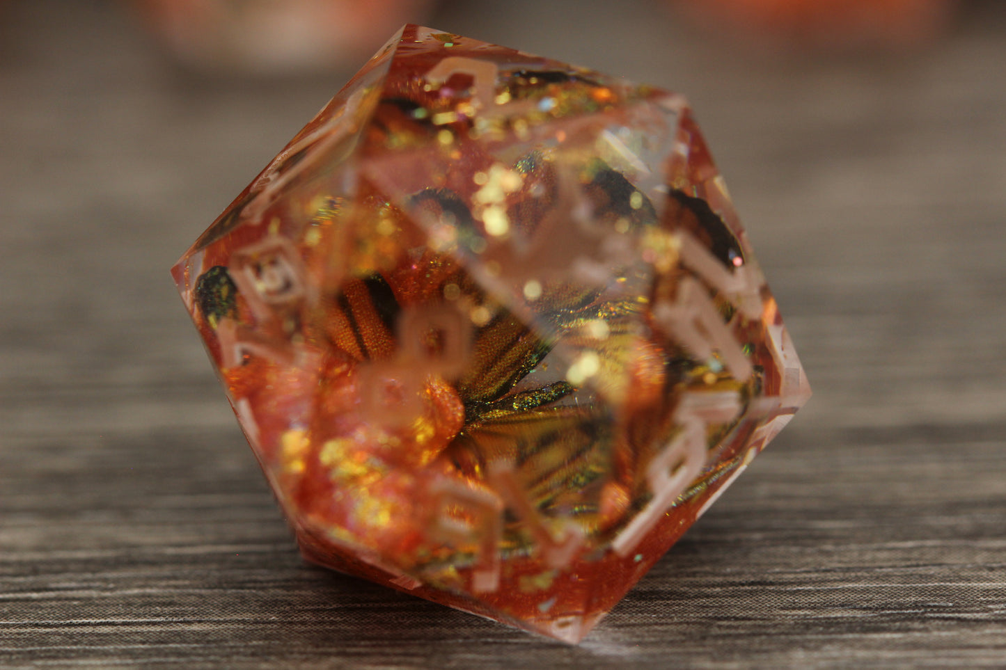 Raw Molten Monarch Dice Set