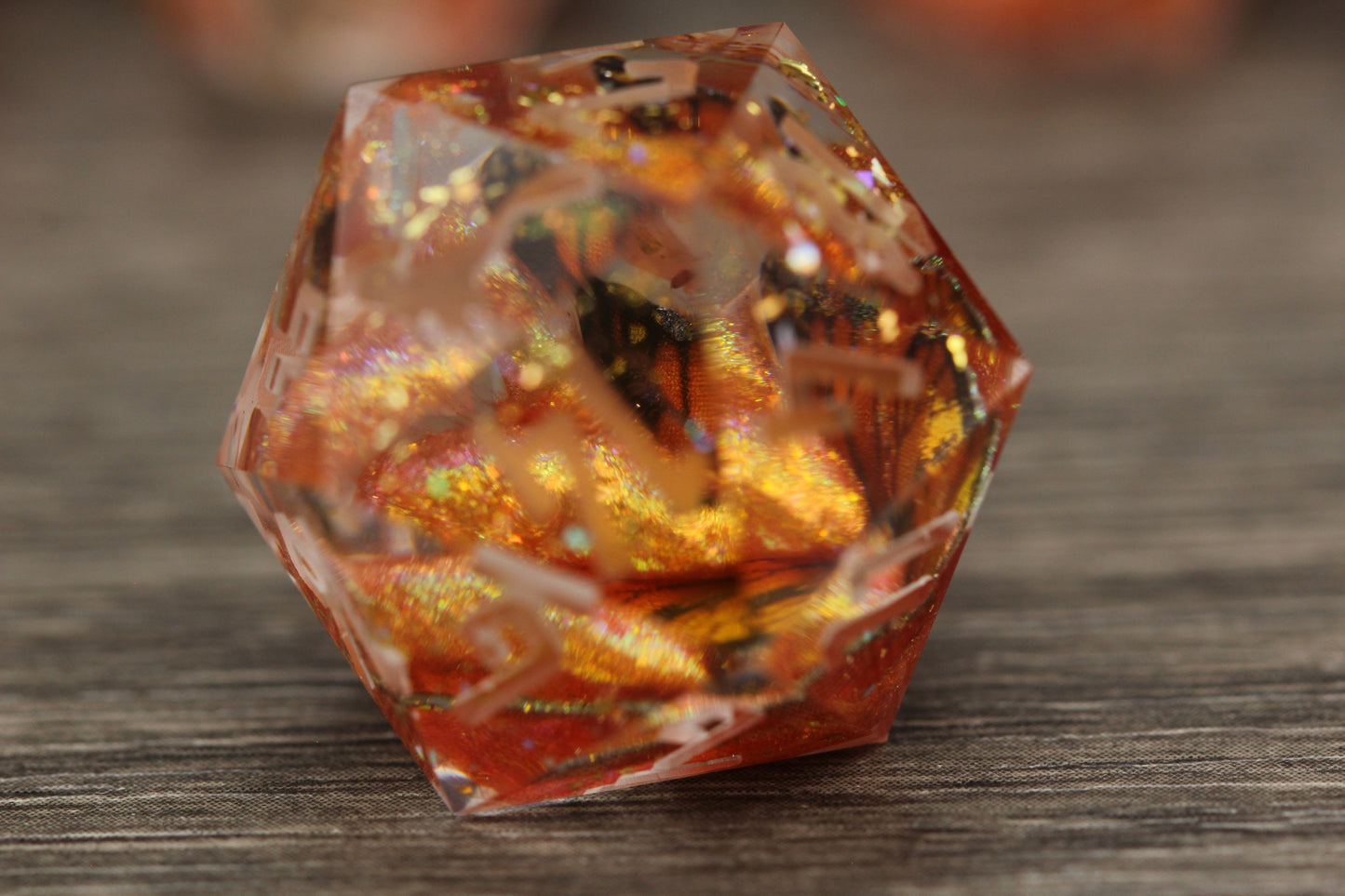 Raw Molten Monarch Dice Set