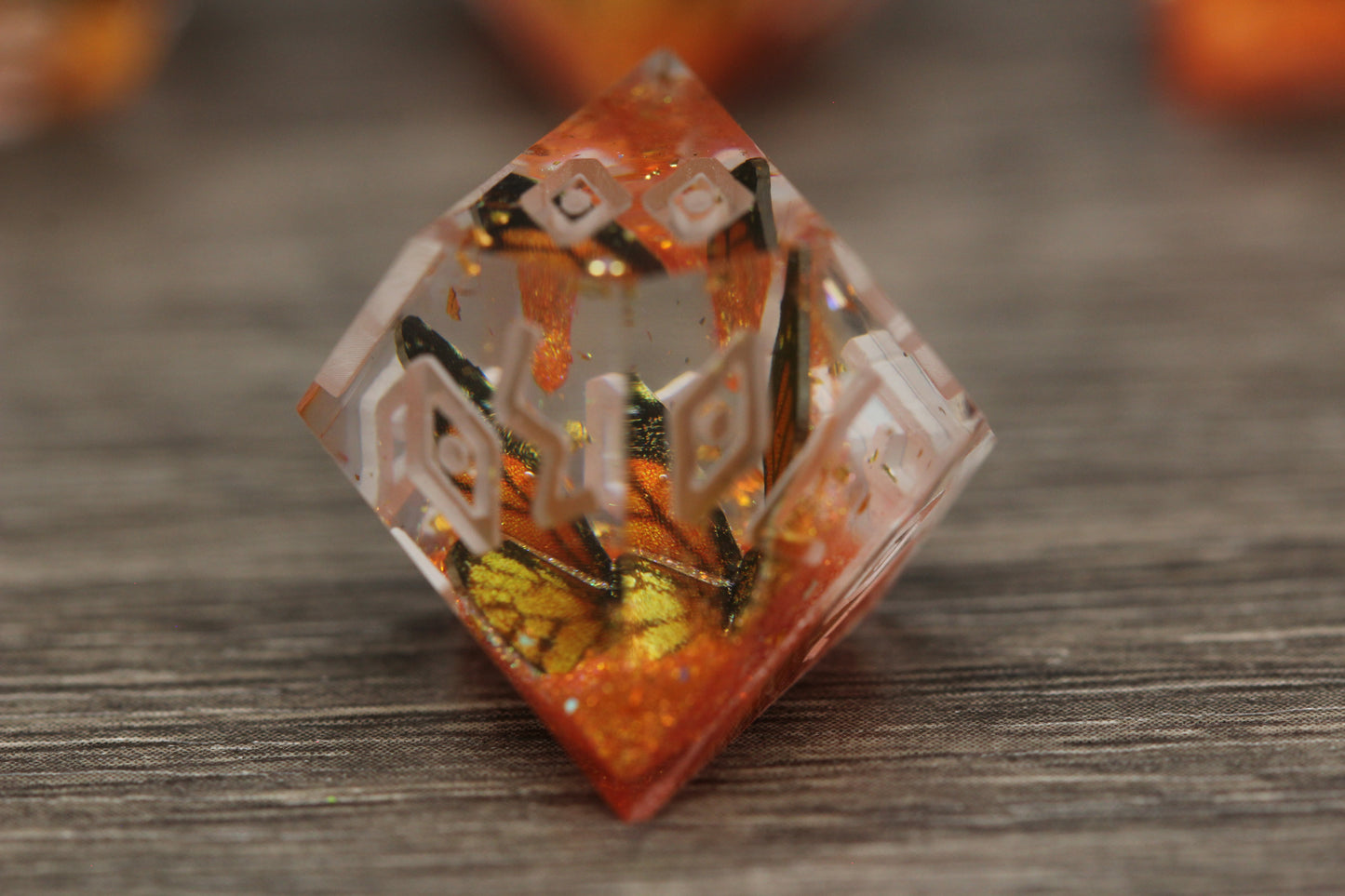 Raw Molten Monarch Dice Set