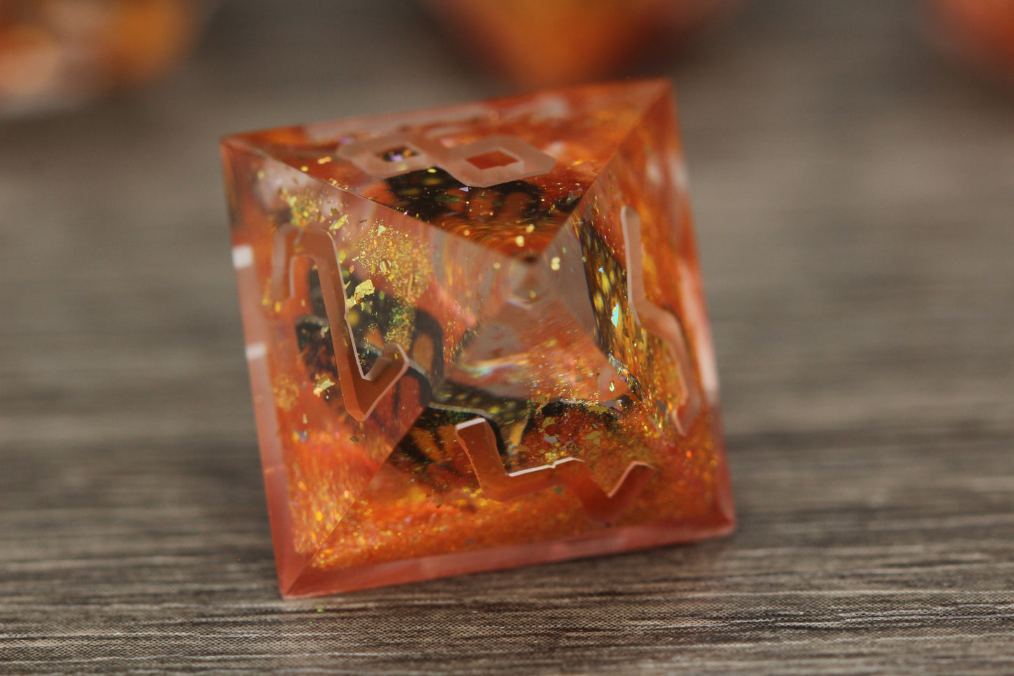 Raw Molten Monarch Dice Set