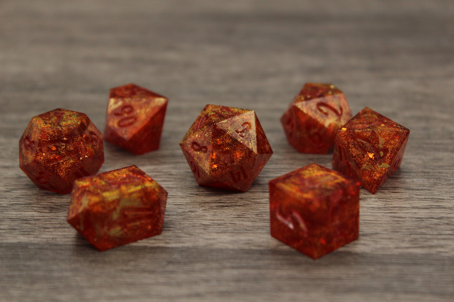 Raw Flames of Truth Dice Set