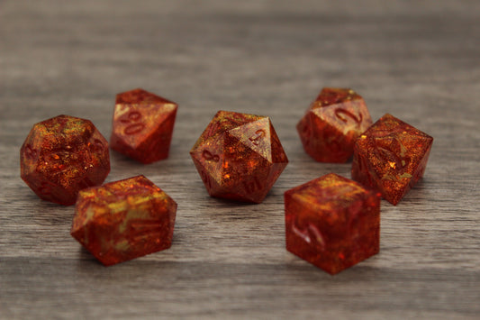 Raw Flames of Truth Dice Set