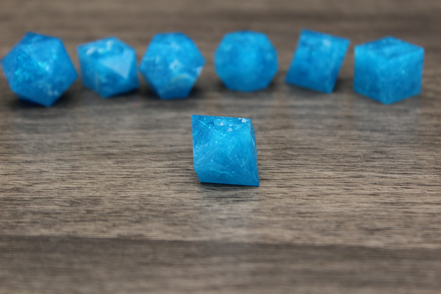 Raw Crystal Waters Dice Set